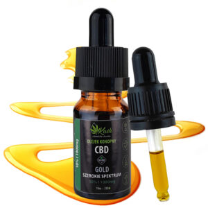 10% olejek KONOPNY CBD | GOLD PREMIUM | DESTYLAT | CBG CBN THC FREE