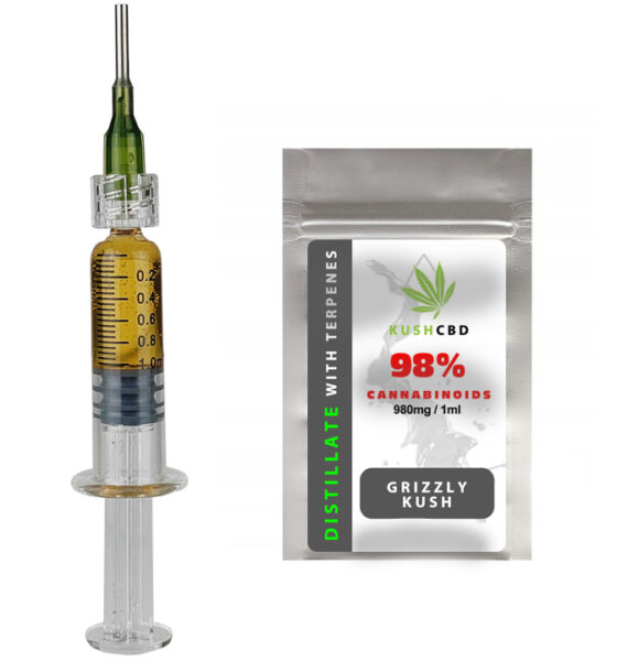 98% LIQUID destylat H4CBD CBN CBG CBC THCV | GRIZZLY KUSH | Full Spectrum