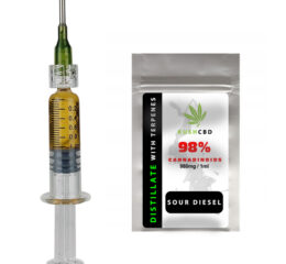 98% LIQUID destylat H4CBD CBN CBG CBC THCV | SOUR DIESEL | Full Spectrum