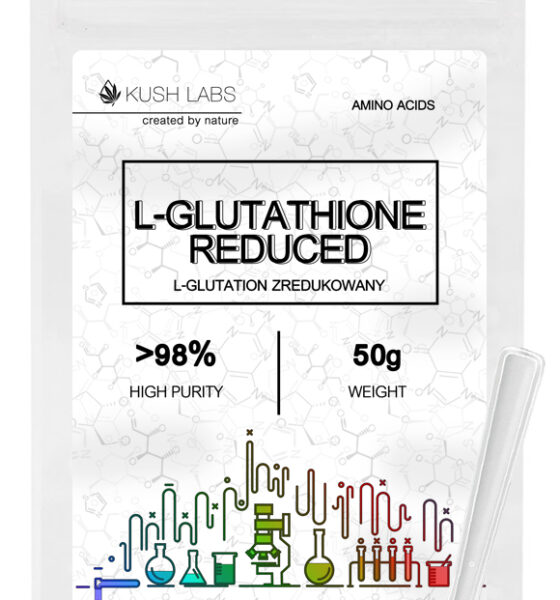 L-glutathione reduced – L-glutation zredukowany | CZYSTOŚĆ >98% | 50G