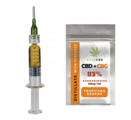 83% LIQUID destylat CBD+CBG | THC | TROPICANA BANANA | Full Spectrum