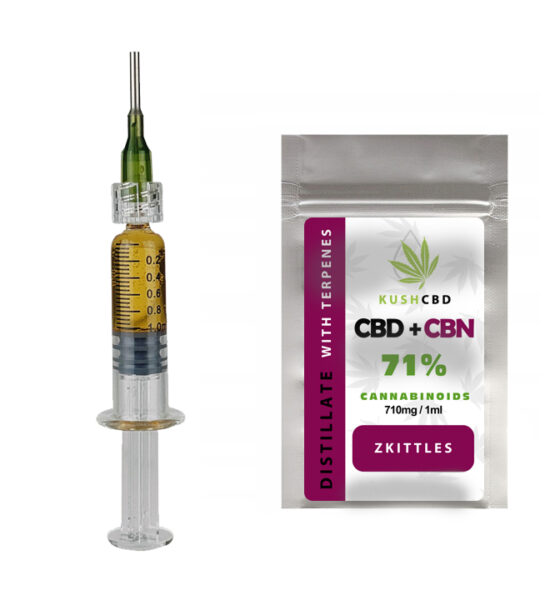 71% LIQUID destylat CBD+CBN | THC CBG CBC | ZKITTLEZ | Full Spectrum